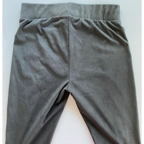 Seven7 Women's Large Pull On, Ankle Leggings, Charcoal Gray, Stretch, Soft Fill - Picture 4 of 13